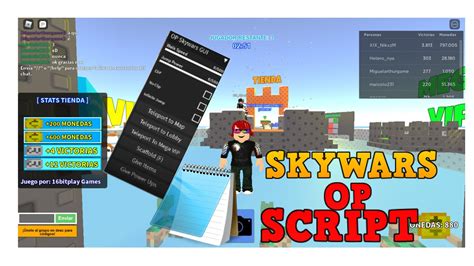 Click on Inject script in the game and enjoy. . Skywars roblox script pastebin 2021